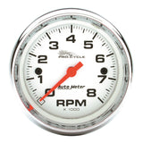 GAUGE; TACH; 2 5/8in.; 8K RPM; 2/4 CYLINDER; WHITE; PRO-CYCLE