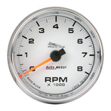 GAUGE; TACH; 2 5/8in.; 8K RPM; 2/4 CYLINDER; WHITE; PRO-CYCLE