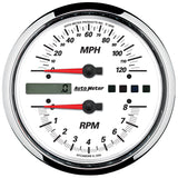 5in. DIRECT FIT TACHOMETER/SPEEDOMETER COMBO; 8K RPM/120 MPH; WHITE; PRO-CYCLE