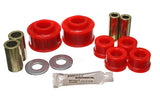 Control Arm Bushing Set; Red; Front; Performance Polyurethane;