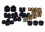 Control Arm Bushing Set; Black; Rear;