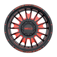 Load image into Gallery viewer, WELD Off-Road 22x12 Scorch 8x180  ET-44 BS4.75 Gloss BLK MIL RED 124.3 Wheel