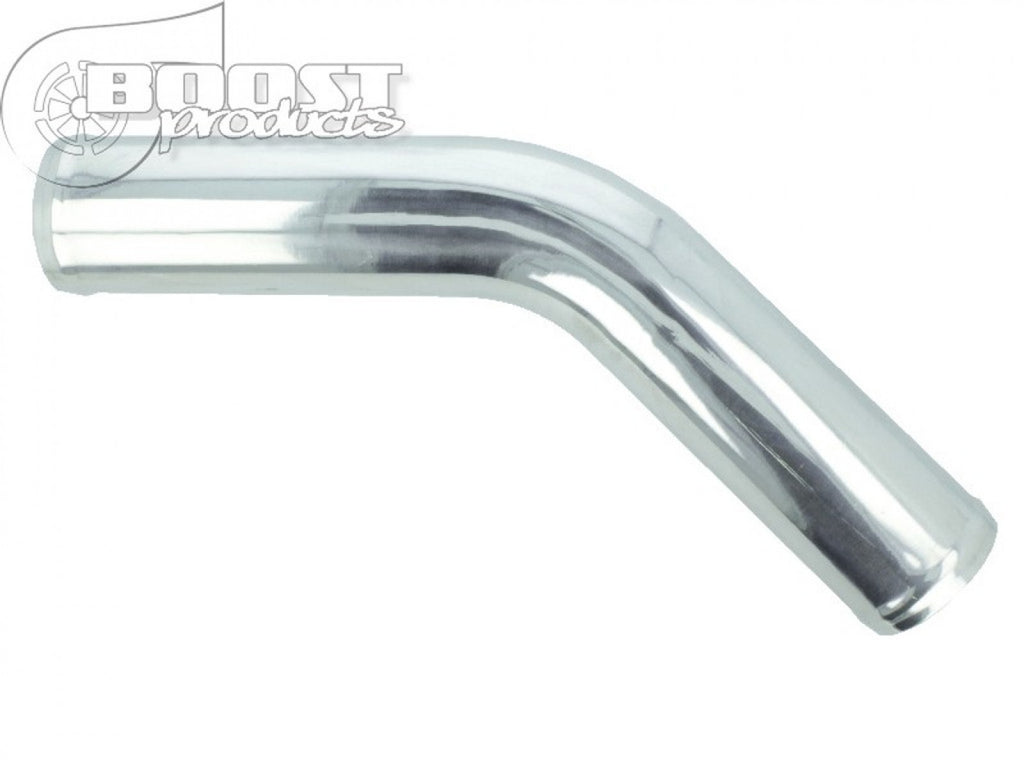 BOOST Products Aluminum Elbow 45 Degrees with 2-3/4" (70mm) OD, Mandrel Bent, Polished