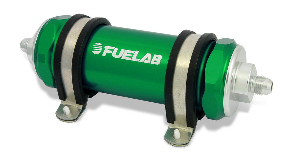 Fuelab 82814-6 In-Line Fuel Filter, Long 40 micron