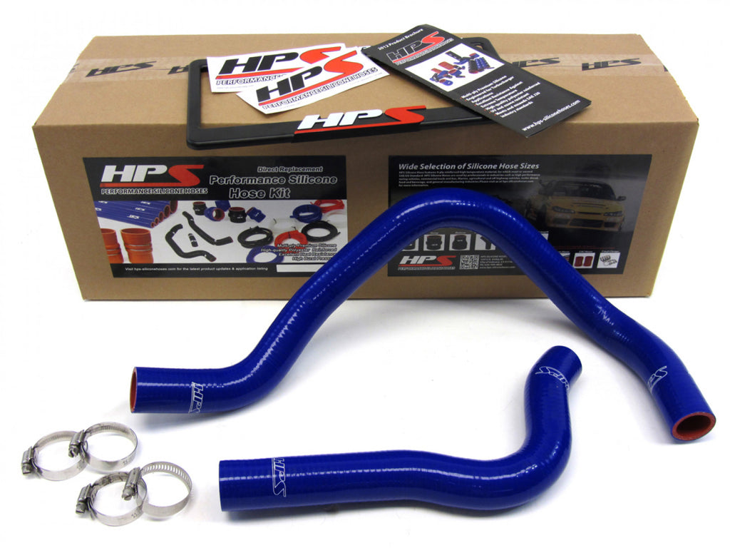 HPS Blue Reinforced Silicone Radiator Hose Kit Coolant for Honda 93-97 Del Sol DOHC VTEC B16