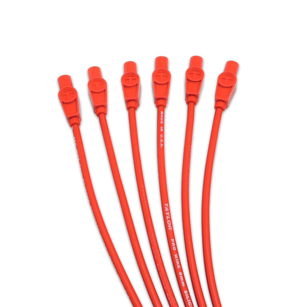 Taylor Cable 8mm Pro Wire RC univ 6 cyl 180 red