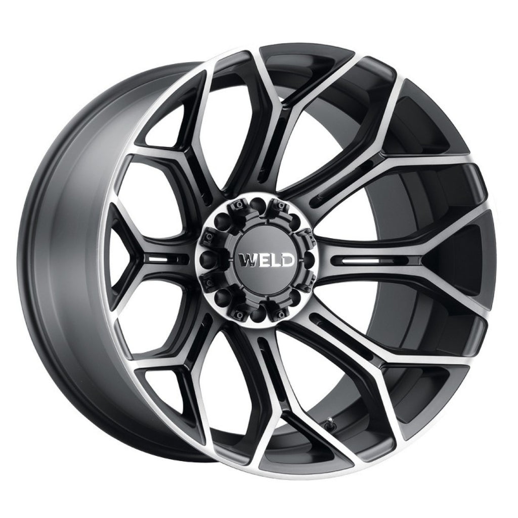 WELD Off-Road 22x12 Gradient 5x127 5x139.7 ET-44 BS4.75 Satin BLK MACH DDT 87.1 Wheel