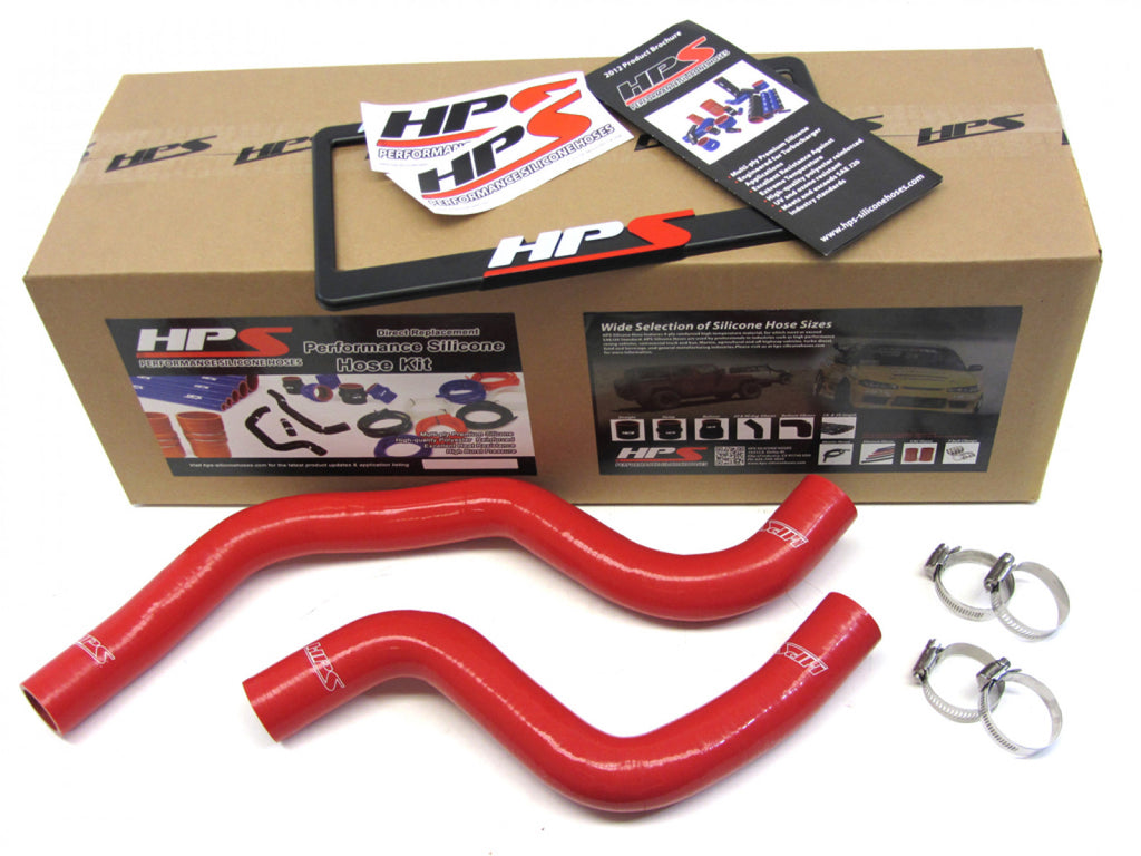 HPS Red Reinforced Silicone Radiator Hose Kit Coolant for Mitsubishi Lancer EVO 7 8