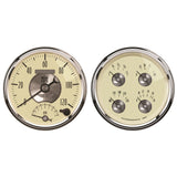 2 PC. GAUGE KIT; 5in. QUAD/TACH/SPEEDO; 240-33 O; PRESTIGE ANTQ. IVORY