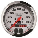 3-3/8in. GPS SPEEDOMETER; 0-100 MPH; MARINE CHROME ULTRA-LITE