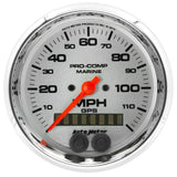 3-3/8in. GPS SPEEDOMETER; 0-120 MPH; MARINE CHROME ULTRA-LITE