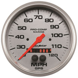 5in. GPS SPEEDOMETER; 0-120 MPH; MARINE SILVER ULTRA-LITE