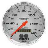 5in. GPS SPEEDOMETER; 0-140 MPH; MARINE CHROME ULTRA-LITE