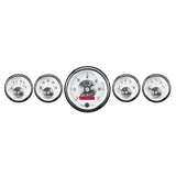 GAUGE KIT; 5 PC.; 3 3/8in./2 1/16in.; ELEC. SPEEDO W/LCD ODO; PRESTIGE PEARL