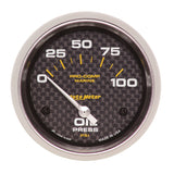 GAUGE; OIL PRESSURE; 2 5/8in.; 100PSI; ELECTRIC; MARINE CARBON FIBER