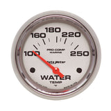 2-5/8in. WATER TEMPERATURE; 100-250 deg.F; MARINE CHROME ULTRA-LITE