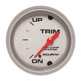 GAUGE; TRIM LEVEL; 2 1/16in.; 0ODOWN-90OUP; ELECTRIC; MARINE SILVER