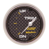 GAUGE; TRIM LEVEL; 2 1/16in.; 0ODOWN-90OUP; ELECTRIC; MARINE CARBON FIBER