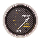 GAUGE; TRIM LEVEL; 2 5/8in.; 0ODOWN-90OUP; ELECTRIC; MARINE CARBON FIBER