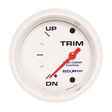 GAUGE; TRIM LEVEL; 2 5/8in.; 0ODOWN-90OUP; ELECTRIC; MARINE WHITE