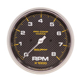 5in. IN-DASH TACHOMETER; 0-8;000 RPM; MARINE CARBON FIBER