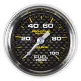 GAUGE; FUEL PRESSURE; 2 1/16in.; 100PSI; DIGITAL STEPPER MOTOR; MARINE CARBON