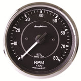 GAUGE; TACHOMETER; 4in.; 8K RPM; IN-DASH (8 CYL ONLY!); COBRA