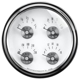 5in. QUAD GAUGE; 100 PSI/100-250 deg.F/8-18V/0-90 O; PRESTIGE PEARL