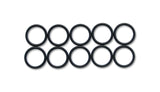 Rubber O-Rings; Size: -6AN; Package of 10; Black;