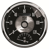 GAUGE; TACH/SPEEDO; 5in.; 120MPH/8K RPM; ELEC. PROGRAM; PRESTIGE BLK. DIAMOND