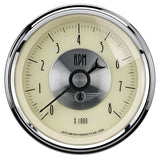 GAUGE; TACHOMETER; 3 3/8in.; 8K RPM; IN-DASH; PRESTIGE ANTQ. IVORY