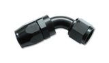 60 Degree Hose End Fitting; Hose Size: -4AN; 6061 Aluminum; Anodized Black;