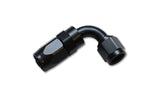 90 Degree Hose End Fitting; Hose Size: -4AN; 6061 Aluminum; Anodized Black;