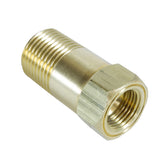 FITTING; ADAPTER; 1/2-1/16in. NPT MALE; EXTENSION; BRASS; FOR MECH. TEMP. GAUGE