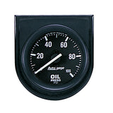 GAUGE CONSOLE; OIL PRESS; 2in.; 100PSI; BLK DIAL; BLK BEZEL; AUTOGAGE