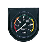 GAUGE CONSOLE; VACUUM; 2in.; 30INHG; BLK DIAL; BLK BEZEL; AUTOGAGE