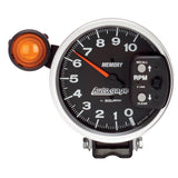 GAUGE; TACH; 5in.; 10K RPM; PEDESTAL W/EXT. SHIFT-LITE/MEM; BLACK; AUTO GAGE