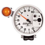 GAUGE; TACHOMETER; 5in.; 10K RPM; PEDESTAL W/EXT. SHIFT-LITE; SILVER; AUTO GAGE