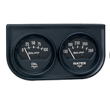 GAUGE CONSOLE; OILP/WTMP; 2in.; 100PSI/280deg.F; BLK DIAL; BLK BZL; AUTOGAGE