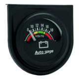 GAUGE CONSOLE; VOLTMETER; 1.5in.; 18V; BLK DIAL; BLK BEZEL; AUTOGAGE