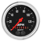 GAUGE; SPEEDOMETER; 3 3/8in.; 140MPH; GPS; TRADITIONAL CHROME