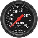 GAUGE; TRANSMISSION TEMP; 2 1/16in.; 140-280deg.F; MECHANICAL; 8FT.; Z-SERIES