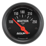 GAUGE; WATER TEMP; 2 1/16in.; 100-250deg.F; ELECTRIC; Z-SERIES