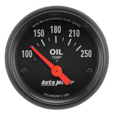 GAUGE; OIL TEMP; 2 1/16in.; 100-250deg.F; ELECTRIC; Z-SERIES