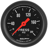 GAUGE; PRESSURE; 2 1/16in.; 200PSI; MECHANICAL; Z-SERIES