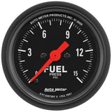 GAUGE; FUEL PRESSURE; 2 1/16in.; 15PSI; DIGITAL STEPPER MOTOR; Z-SERIES