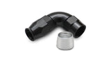 90 Degree Hose End Fitting; Hose Size: -16AN; Aluminum; For PTFE Lined Hose;