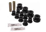 Leaf Spring Bushing Set; Black; Front; Performance Polyurethane;