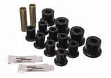 Leaf Spring Bushing Set; Black; Rear; Performance Polyurethane;