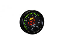 Load image into Gallery viewer, AEM X-Series Pressure Gauge 0-15psi Black Bezel &amp; Black Boost/Fuel Faceplate